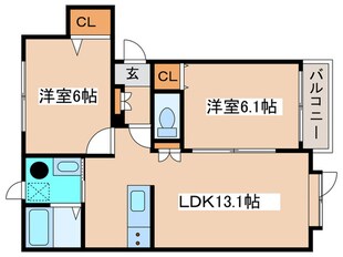 プランド－ルの物件間取画像